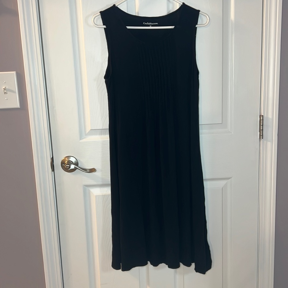 Croft & Barrow Women’s Black Sleeveless Dress Medium